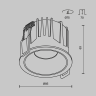 Декоративная рамка-отражатель MAYTONI ALFA LED Ring12-15W-RD-W