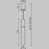 Подвесной светильник MAYTONI MIST P101PL-L500-12W3K-B