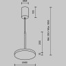Подвесной светильник MAYTONI PLATO P076PL-L12W3K-W