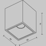 Потолочный светильник MAYTONI ALFA LED C065CL-8W3K-SQ-B