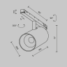 Трековый светильник MAYTONI FOCUS LED EXILITY X TR243-4-12WTW-DSZ-B