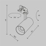 Трековый светильник MAYTONI FOCUS LED TR197-3-12WCCT-M-B