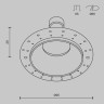 Встраиваемый светильник MAYTONI SHARE DL126-GU10-TRS-B