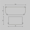 Заглушка MAYTONI ALM012EC-SC-W декоративная белая 2шт. + фиксирующая белая 2шт. Для профиля ALM-9940-SC